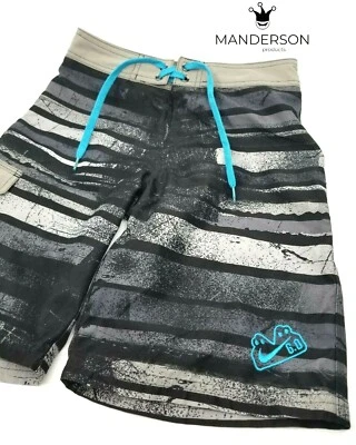 Nike Boys 6.0 Swim Trunks Size 24 Gray Light Weight Bathing Kids Youth Child - Image 1 of 4