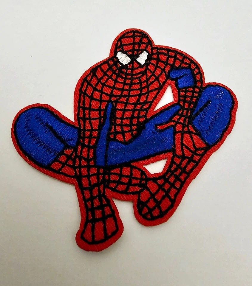 5 - Patches as Shown.  Spiderman Iron on Sew on Patch 3" Ships Free - Image 1 of 3