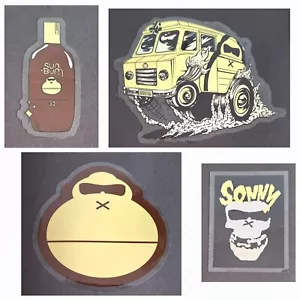 10 x Sonne Penner Aufkleber Surf Sticker Pack Sommer Laptop Trinkflasche - Bild 1 von 20