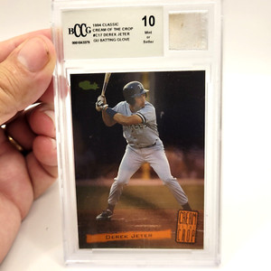1994 Classic Cream of the Crop #C17 Derek Jeter BCCG 10 Mint GU Batting Glove