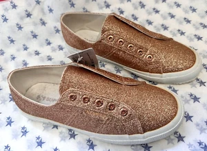 NEW! Superga Fantasia UK4.5 Eur37.5 rose gold microglitter trainers - Picture 1 of 15