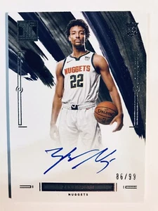 2020-21 Impeccable Zeke Nnaji Rookie On Card Auto /99 Denver Nuggets RC Panini - Picture 1 of 2