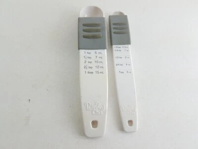 Pampered Chef Adjustable Measuring Spoon Set Two Pieces - Image 1 of 4