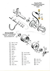 JODEL T3B BRAKE RECEIVER CYLINDER PISTON O-SEALS KIT - Picture 1 of 1