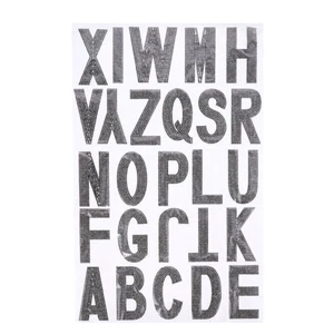 26 Pcs Sticker Patch Strassbriefe Selbstklebend Glitzer-Buchstaben-Patch - Bild 1 von 12