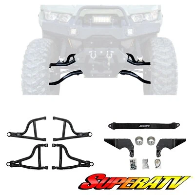 KIT DE ELEVACIÓN DE SUSPENSIÓN SUPER ATV BFT A Brazos NEGRO CAN-AM DEFENDER HD5 HD8 HD10 MAX Foto 1 de 4