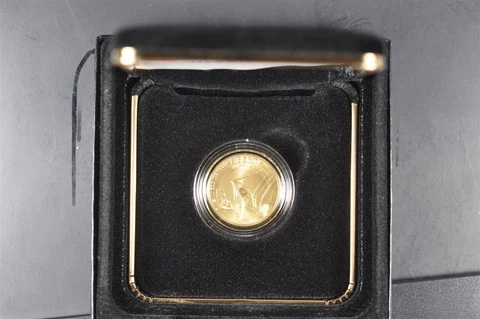 2012 W Star Spangled Banner Commemorative $5 1/4oz Uncirculated GOLD with OGP Cover