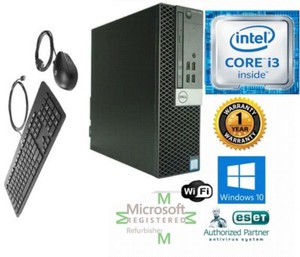 Dell Desktop 3040 PC SFF Intel i3 6100 3.40g 16GB 480gb SSD Win10 Pro HDMI Wifi