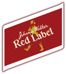 Johnnie Walker Red Label Logo Aufkleber Autoaufkleber - 3'', 5'' oder 6'' - Bild 1 von 1