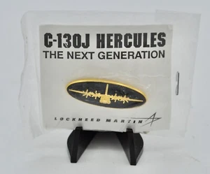 New Lockheed Martin C-130J Super Hercules Hat / Lapel Pin w/ Clutch Back - Picture 1 of 3
