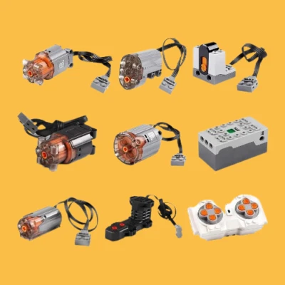 Mould King M L XL Servo Motor Akku Box Batterie LED Kabel RC Fernbedienung