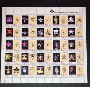 RSD)1996, MEXICO, TB SHEET, FLORA OF MEXICO, ORCHIDS, MEXICAN ORCHID ASSOCIATION - Picture 1 of 1