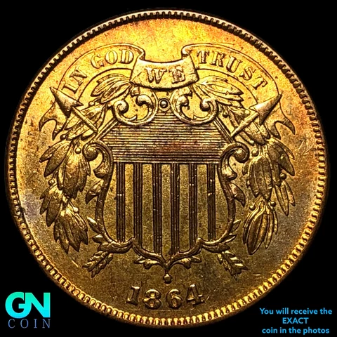 1864 2 Cent Piece  #E7815 Cover
