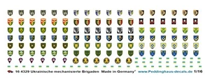 Peddinghaus-Decals 1/16 4329 Ukrainian Mechanisierte Brigades - Picture 1 of 1