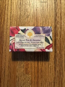 Wavertree&London SWEET PEA & JASMINE French Triple Milled Natural Plant Oil Soap - Picture 1 of 2