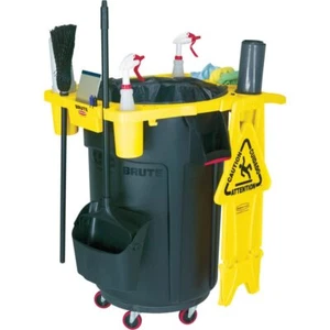 Rubbermaid Commercial Products FG9W8700YEL BRUTE Trash Can Caddy, for 44 Gallon - Picture 1 of 6