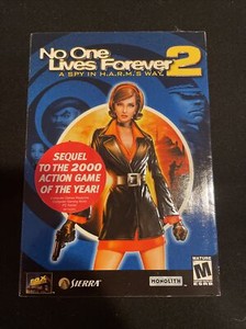 No One Lives Forever 2: A Spy in HARMS Way (2002)  With Manual NEW