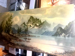 After Gerritjen Wijmer (holandés 1870-1959) Giclée grande sobre cartón 24" H x 48" W - Imagen 1 de 8