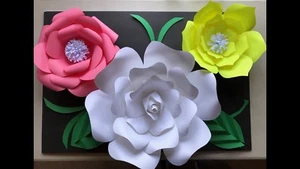 2 Papier Blumen Schablonen #1 Kit - DIY - Machen Sie unbegrenzt Blumen - Machen Sie alle Größen - Bild 1 von 10