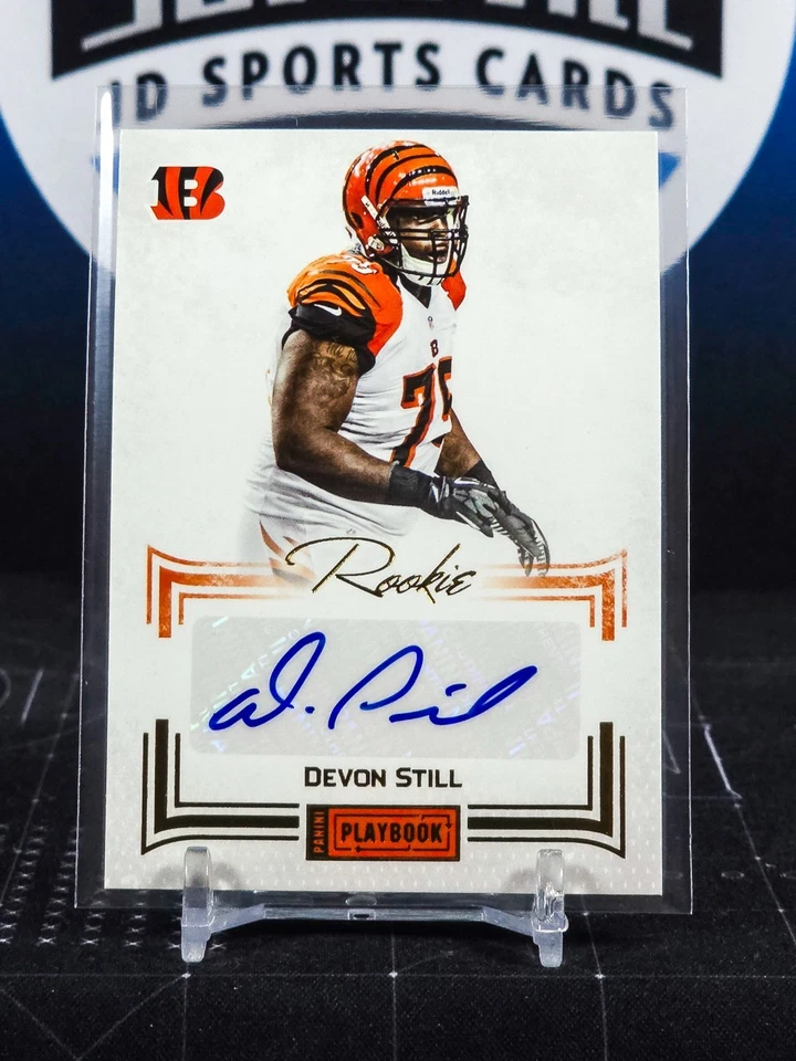 2012 Panini Playbook Gold 105 Devon Still SP 22/49 Auto Bengals - Image 1 of 1