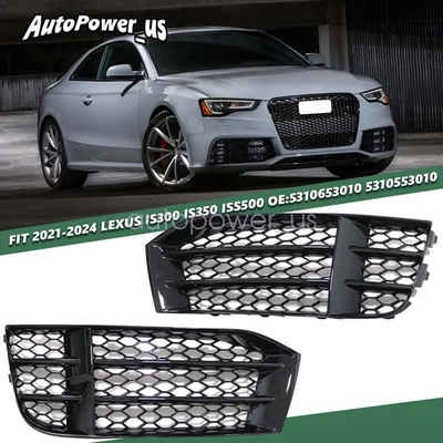 Nuevo parachoques delantero luz antiniebla inferior cubierta parrilla para Audi RS5 2010-2016 EE. UU. Foto 1 de 4