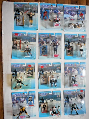 Hasbro стартовый состав 2000 - 2001 хоккей 12 карточных фигурок в коробке Lindros Hasek - Изображение 1 из 4