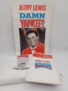 Jerry Lewis in Damn Yankees Program, Souvenir Book, Poster & T Shirt 1996 GR MI - Picture 1 of 4