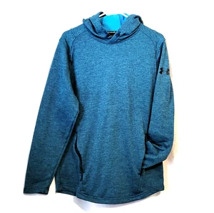 Under Armour Damen Größe M Cold Gear Fitted Hoodie Pullover Blau Grün - Bild 1 von 16