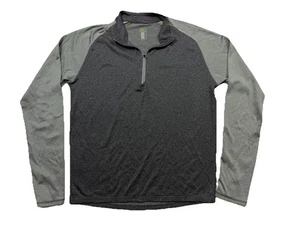 Stio 1/4 Zip Pullover Herren Large grau Base Layer Daumenlöcher Outdoor Wandern - Bild 1 von 7