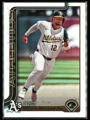 2025 Topps Max Schuemann Rainbow Holo Athletics #305 - Image 1 of 2