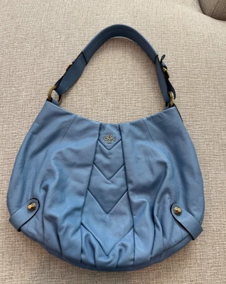 Hobo de cuero liso azul cielo orYANY - Lucía Foto 1 de 4