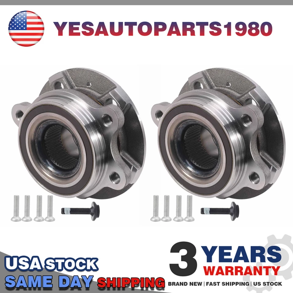 2PCS Front & Rear Wheel Bearing Hub Assembly for Audi A4 A5 A6 S4 S5 513301 - Image 1 of 4