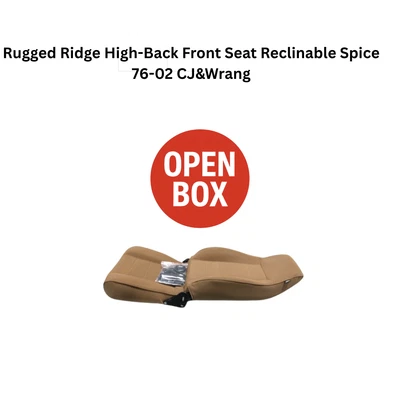 Rugged Ridge High-Back Front Seat Reclinable Spice Fits 76-02 Jeep CJ & Wrangler - Image 1 of 4