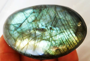 AWESOME LABRADORITE SPECTROLITE MADAGASCAR POLISHED NUGGET 00407 - Picture 1 of 7