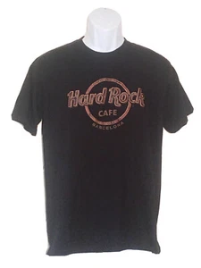 T-Shirt Hard Rock Cafe BARCELONA | 100 % Baumwolle | Kunstleder Logo HRC T-Shirt - Bild 1 von 7