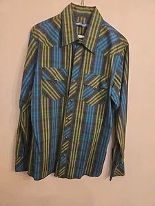 Modern Amusement Pearl Snap Western Stripe L/S SIZE 2XL - Picture 1 of 13
