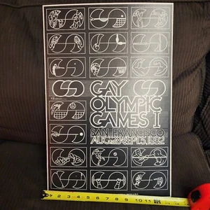 RARE!! 1982 Gay Olympic Games San Francisco Poster 14" x 21" - Picture 1 of 10