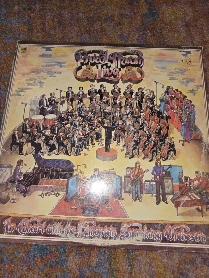 Procol Harum Live w/ Edmonton Symphony Orchestra. Record Album Vinyl LP. SP-4335 - Imagem 1 de 4