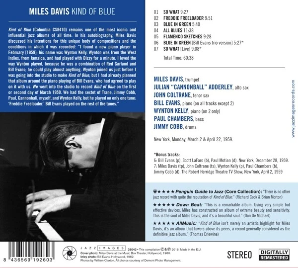 Kind Of Blue - Davis Miles CD