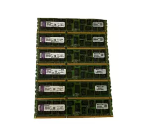 Lot of 6 Kingston 8GB DDR3 PC3-10600R 1333MHz ECC Server Memory RAM KTH-PL313/8G - Picture 1 of 1
