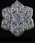 2005 Lenox Snowflake with Crystal Sterling Silver Christmas Ornament 