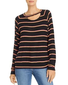 LNA Zora 293846 Womens Cutout Striped Sweater size Small - Picture 1 of 2