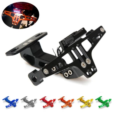 For Yamaha FZ-09/MT-09/SR FZ-07/MT-07 CNC Rear License Plate Mount Holder with - Image 1 of 4