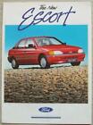 FORD ESCORT Car Sales Brochure Sept 1990 #FA 981 POPULAR LX GLX Ghia CABRIOLET