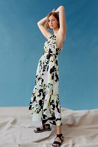 NWT Peter Som for Anthropologie Larissa Tiered Maxi Dress Size Large Z136-11