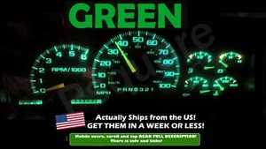 Gauge Cluster LED Dashboard Bulbs Green For Chevy GMC 95 98 Silverado Truck - Picture 1 of 2