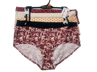 Carrie Amber Women's 10 So Smooth Bonded Edge Hipsters Size 2X Multi-color - Image 1 of 3