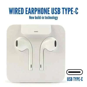 OEM USB-C Type c Handsfree Earphones for Apple iPhone 15 Pro 15 Pro Max 15 Plus - Zdjęcie 1 z 8