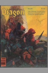 Larry Elmore Signed Dragon Magazine #112 / 1989 Snarfquest #37 / TSR AD&D RPG - Picture 1 of 3