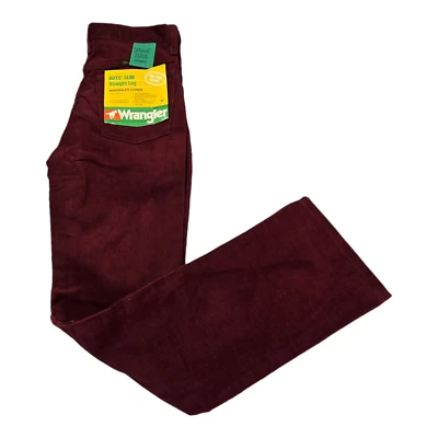 Pana delgada Wrangler vintage para niños 12 delgadas rojas 75 % algodón 25 % poliéster 24X27 Foto 1 de 4